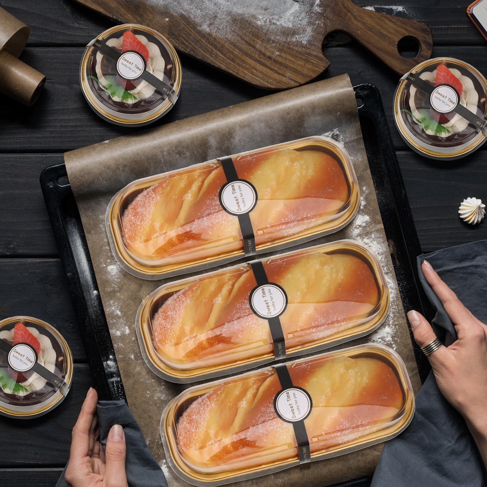 Mini Moules à Pain Multi-styles Avec Couvercles Et Cuillères, Moules