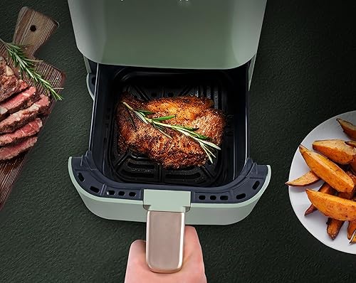 Miniatura 3 de Freidora de aire con pantalla táctil, 2 cuartos de galón, 8 ajustes preestablecidos para papas fritas, pollo, aperitivos