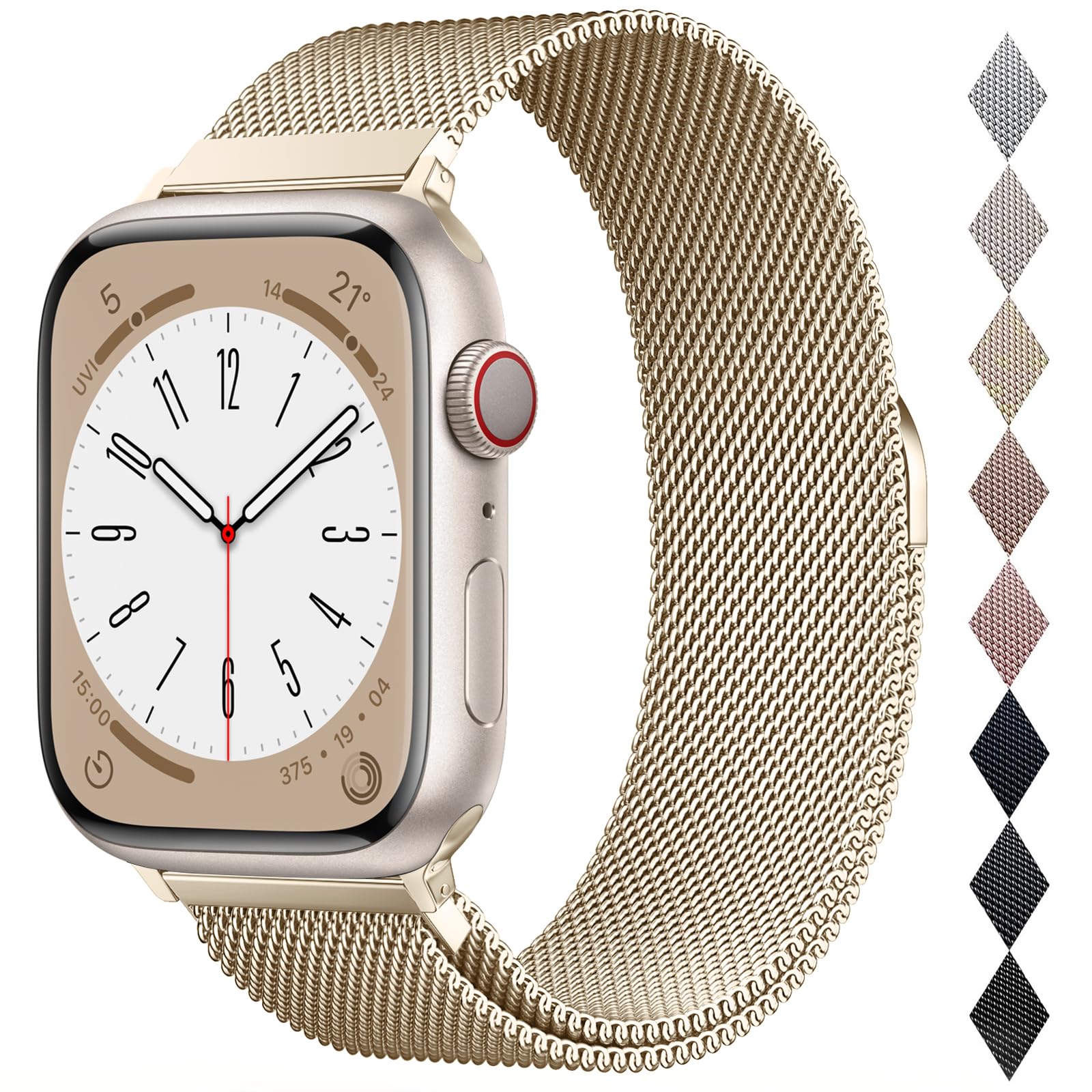 Original Milanese Loop Compatible with Apple Watch Bands for Women &amp; Men