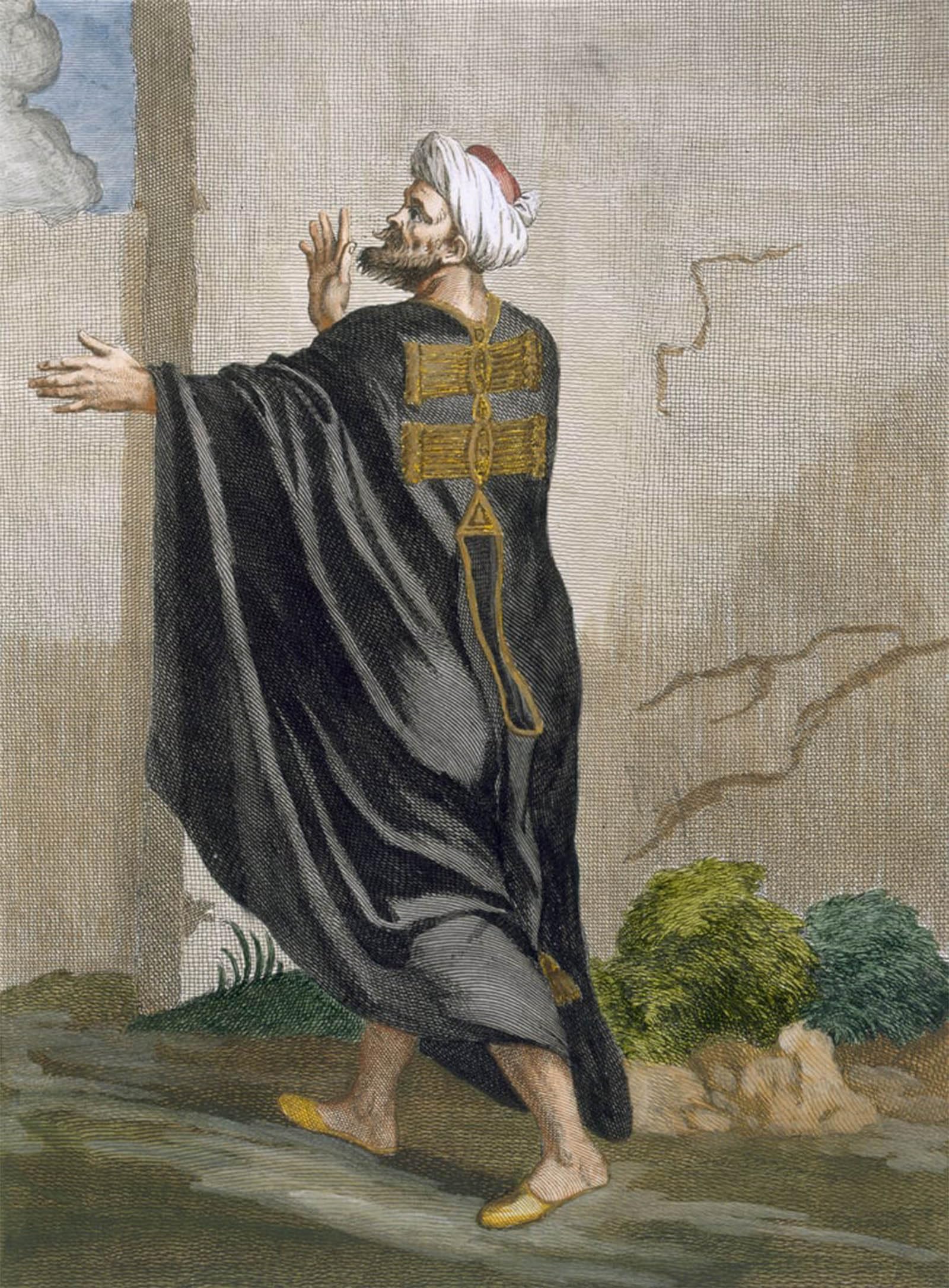 Cuadro en lienzo Bereber de Vanmour para decoración de dormitorio en formato 60x90cm 5