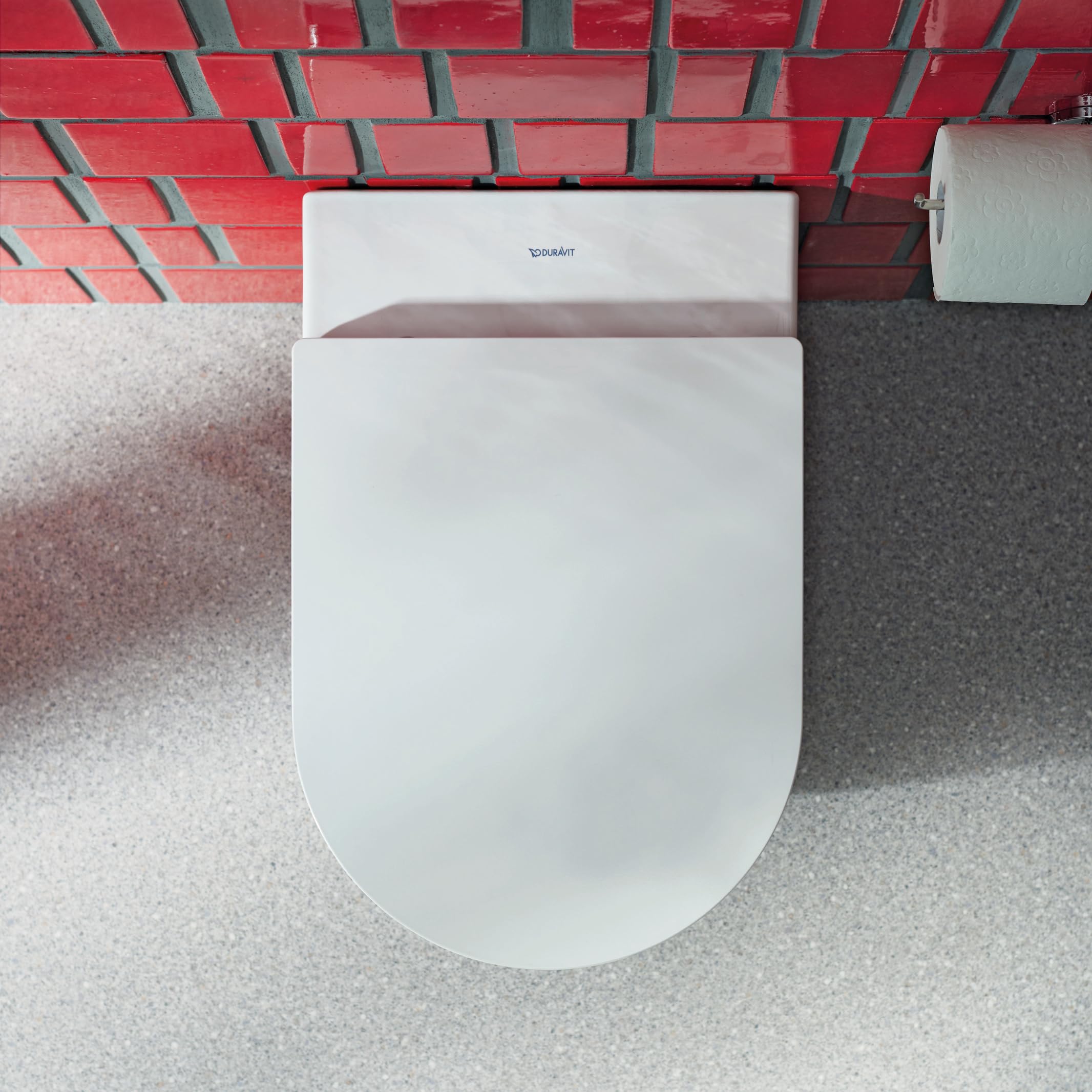 Duravit WC-Sitz ME by Starck, Toilettendeckel mit Absenkautomatik, Klodeckel aus Urea-Duroplast, mit Edelstahl Scharnieren, Weiß