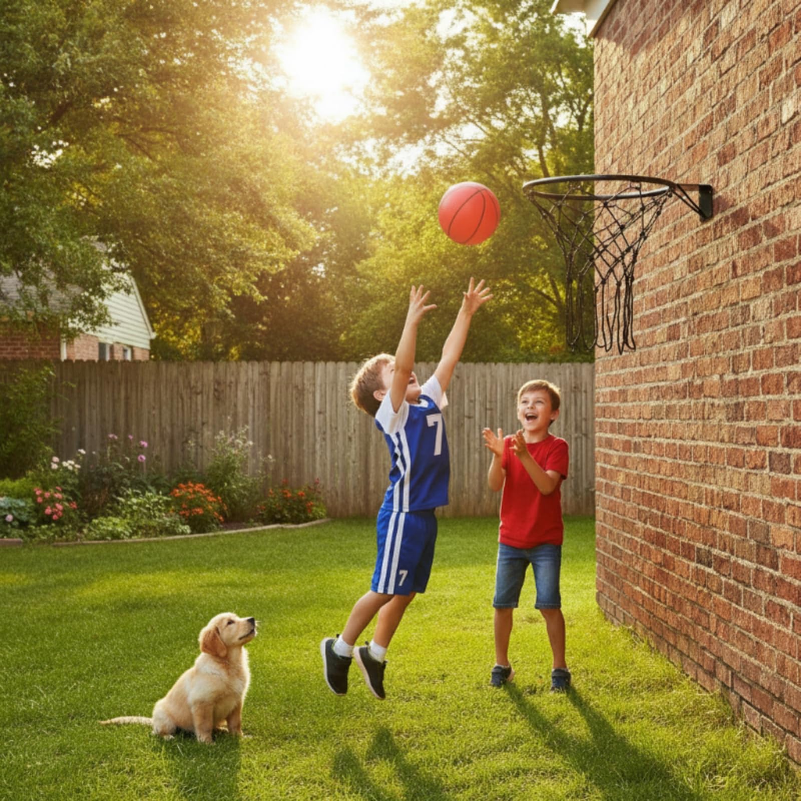 F Fityle Aro de Baloncesto Mini Canasta Tablero Red Aro Fuerte y Red Estable Que Fomentan Habilidad y Condición Física Disponible en Varios Diámetros Apto para