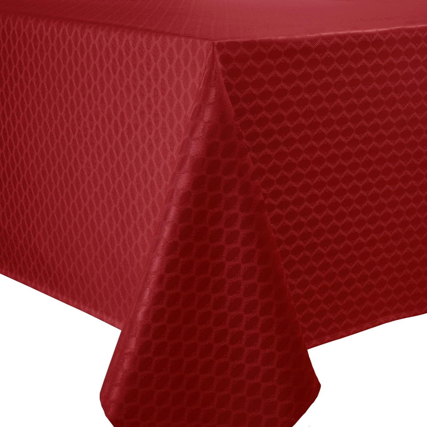 Lenox Olivia Tablecloth, Red, 60" W x 102" L