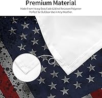 Vista 5 de Bandera de motos de nieve de EE. UU., bandera decorativa duradera de 4 x 6 pies