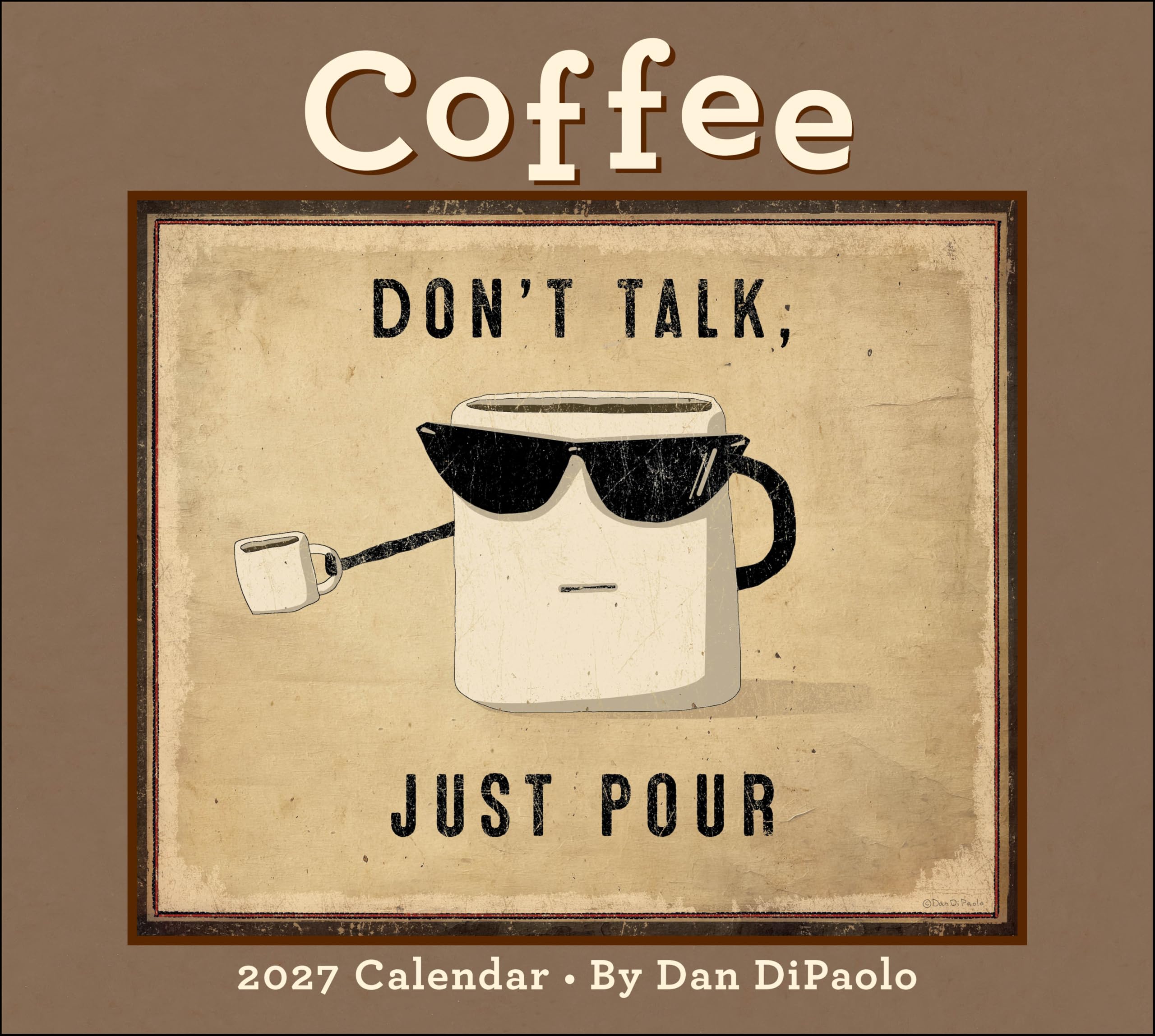 Coffee 2027 Deluxe Wall Calendar