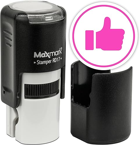 Miniatura 8 de MaxMark Sello Emoji Redondo Autoentintado - Corazón - Tinta Azul