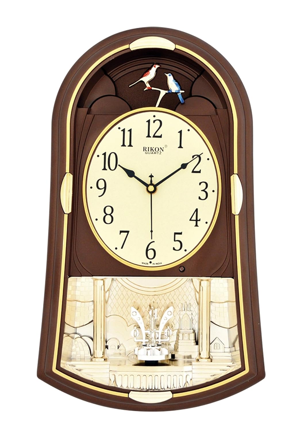 Buy Rikon Quartz Rotating Pendulum Musical Clock (Goldsil, 14751 SST