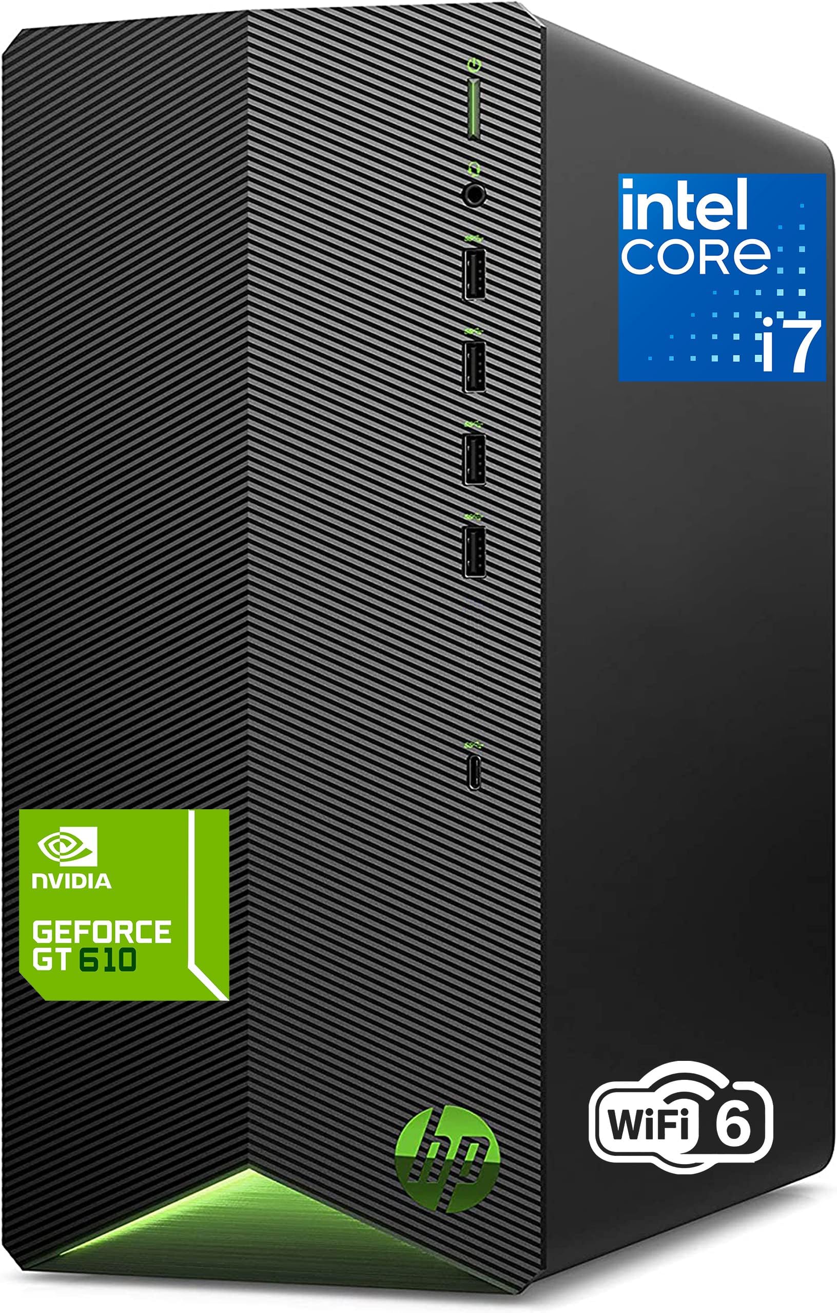 2026 Desktop Tower Computer for Home Office Student, Intel i7-11700F 8-Core, 16GB DDR4 RAM, 512GB PCIe SSD, WiFi 6, Keyboard & Mouse, Windows 11 Home-Ready for Work, Business Family Use, Jet Black