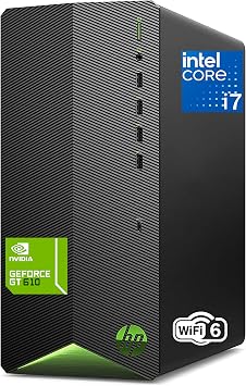 HP 2026 Desktop Tower Computer for Home Office Student, Intel i7-11700F 8-Core, 16GB DDR4 RAM, 512GB PCIe SSD, WiFi 6, Keyboard & Mouse, Windows 11 Home-Ready for Work, Business Family Use, Jet Black