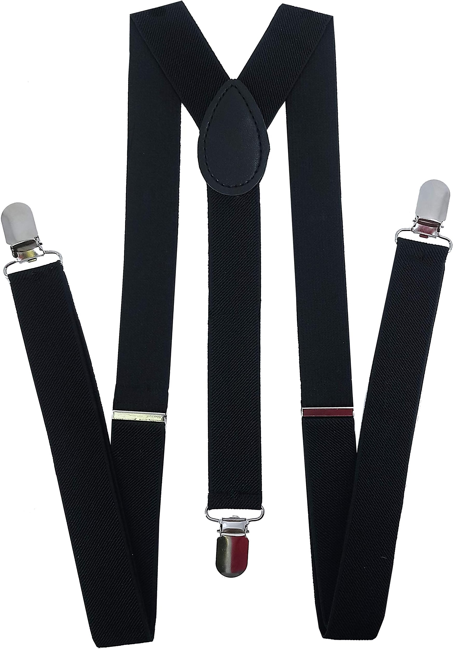 NAVISIMA Adjustable Elastic Y Back Style Unisex Suspender With Strong Metal Clips