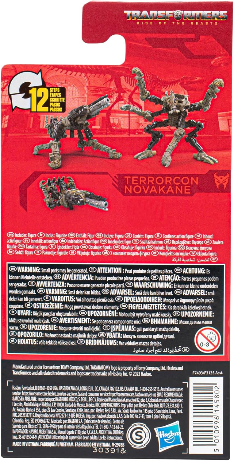 Transformers Toys Studio Series Rise of the Beasts Terrorcon Novakane Toy, 3.5-inch, Action Figures for Boys and Girls Ages 8 and Up