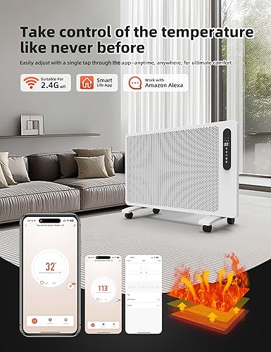 Miniatura 4 de Calentador de espacio de panel blanco
