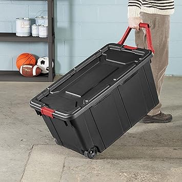 wheeled storage tote