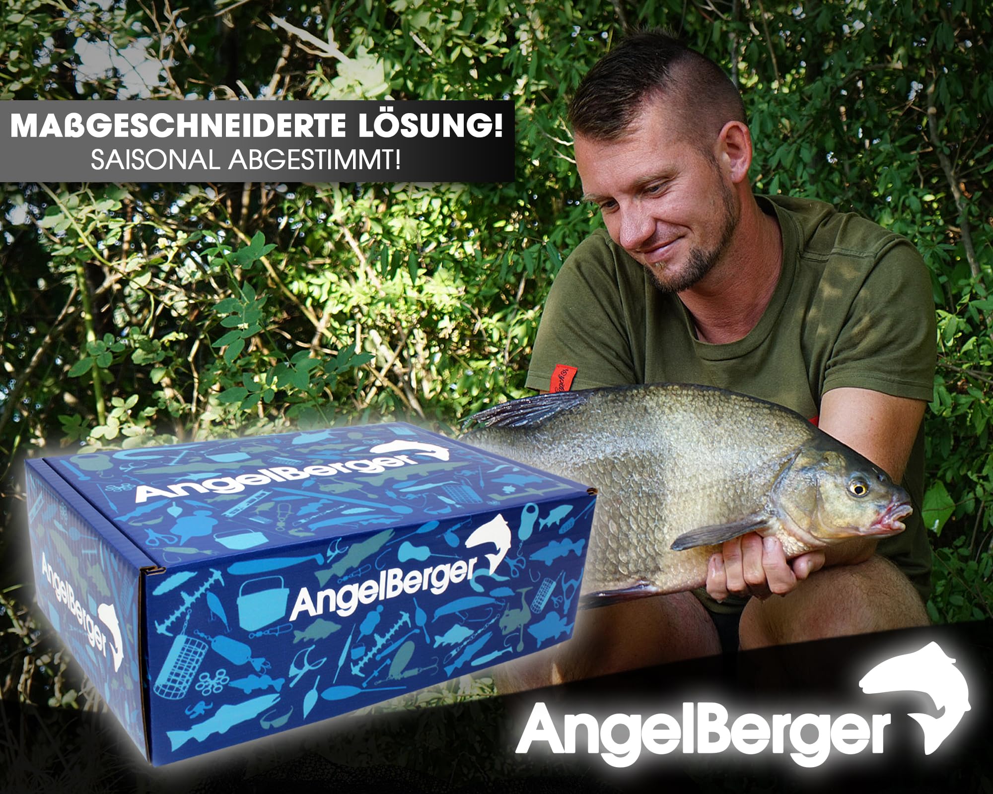 Angel Berger Pro Monatsbox Angelbox gefüllt mit Angelzubehör Promo Box Fishing Tackle Geschenk Angeln Angelgeschenk (Juli)