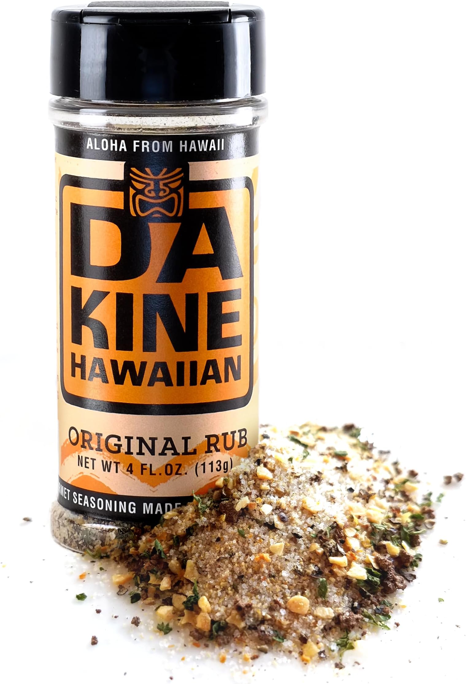Da Kine Hawaiian Premium BBQ Dry Rub Seasoning - Authentic BBQ Seasoning Blend, Perfect Gourmet Rub Spices for Smoking, Grilling & Cooking - Gluten-Free, Low Sodium, No MSG - Original Flavor (4 oz - 1 Pack)