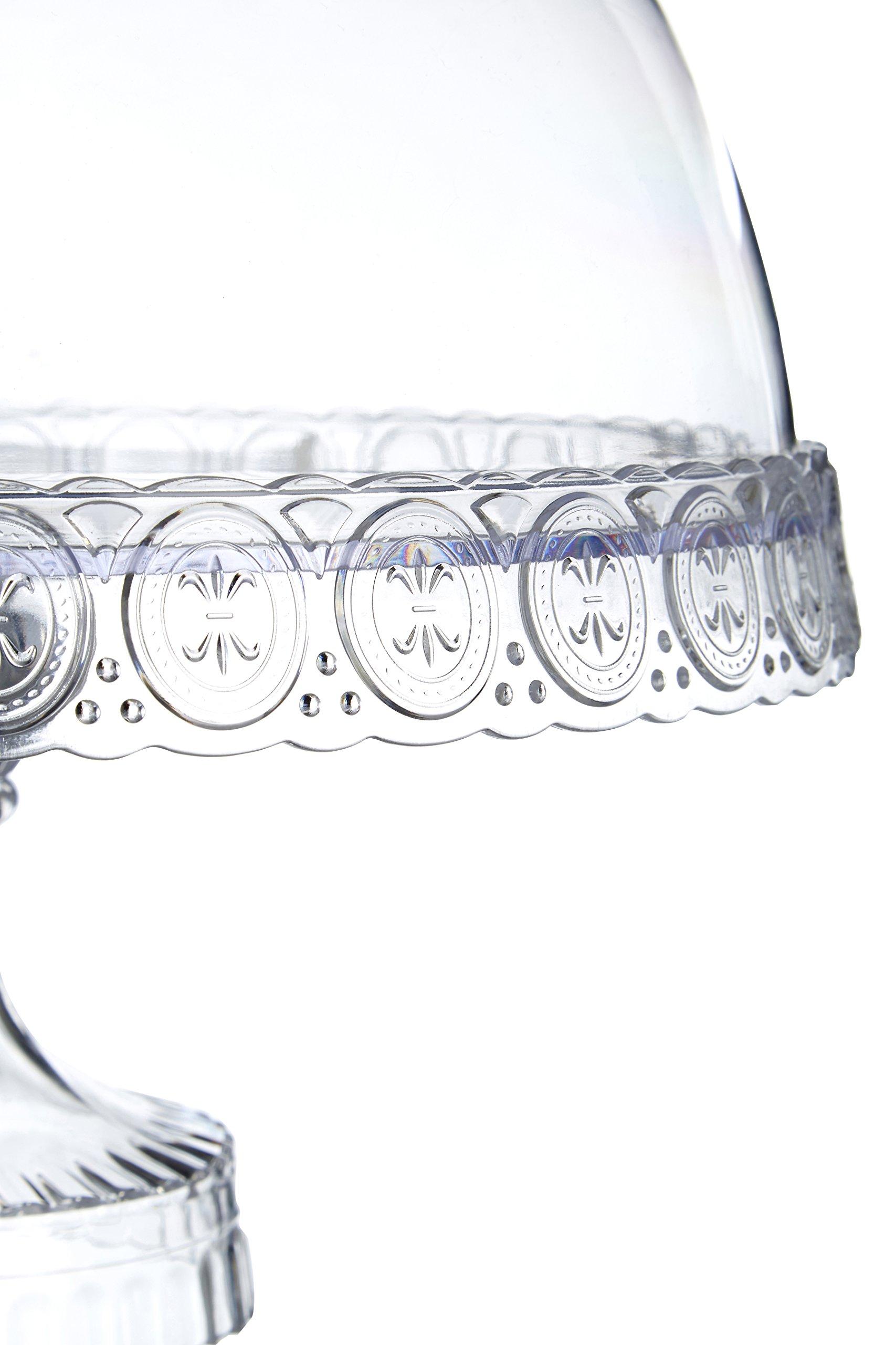 Premier Housewares Cake Stand With Lid Plastic Cupcake Stand