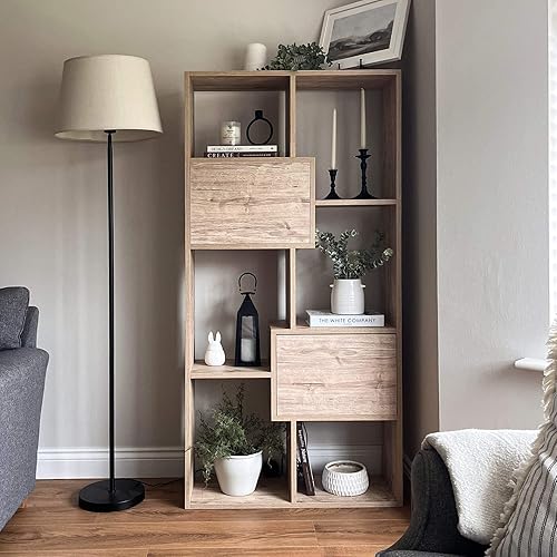 Miniatura 129 de Mobili Fiver, Estantería Iacopo XS (63.31 x 31.5 pulgadas), roble rústico, fabricada en Italia Roble rústico,Ashwood Negro,Ashwood Blanco,Efecto