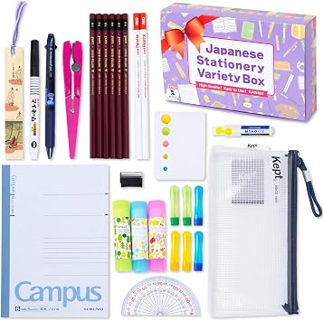 JAPAN NINJA Japanese Stationery Variety Box AA, Purple