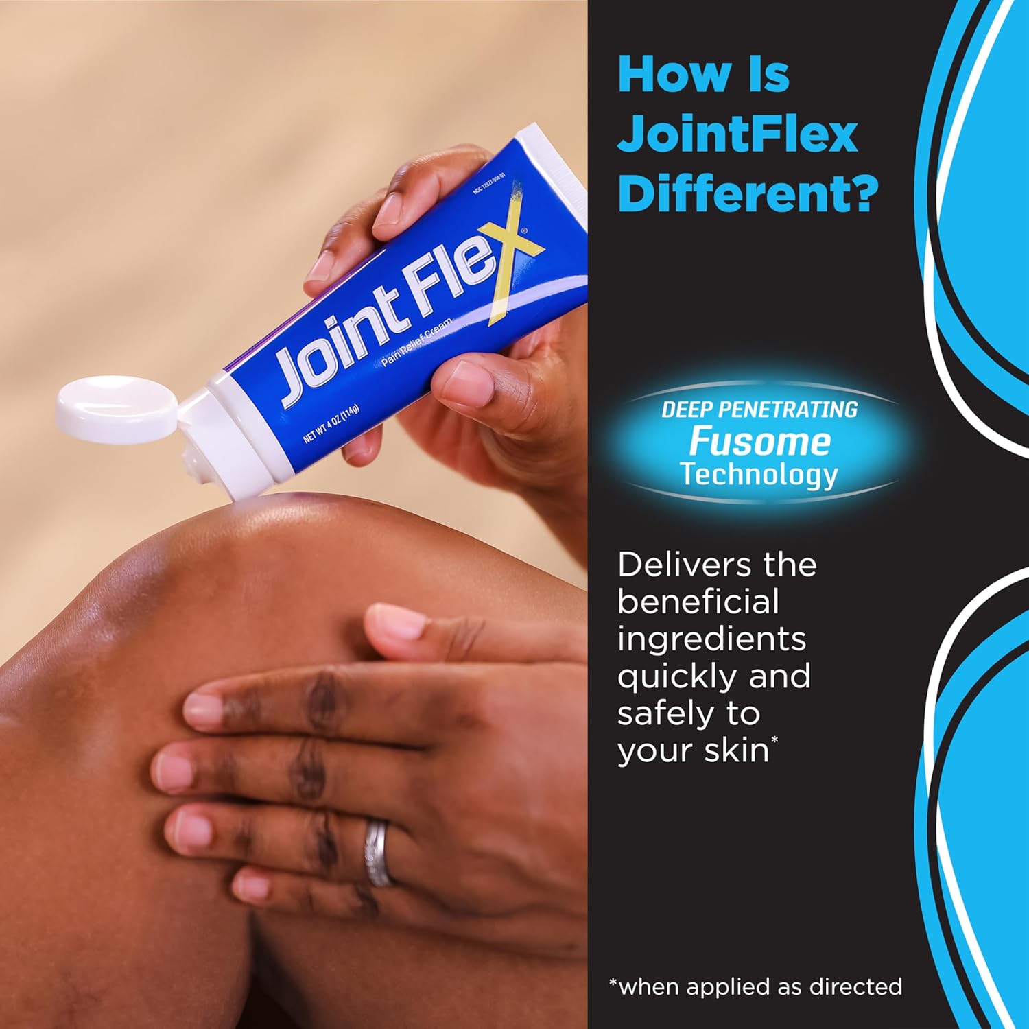 JointFlex Pain Relief Cream, Arthritis Pain Relief, Joint Pain Relief, 4 Ounce Tube - Image 2