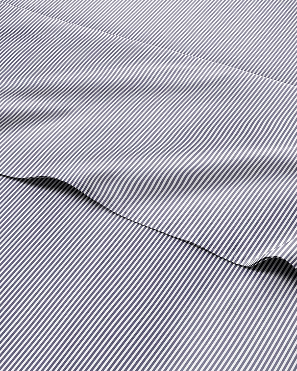 King 4 Piece Striped Sheet Set - Soft, Breathable &amp; Cooling - Navy Ombre