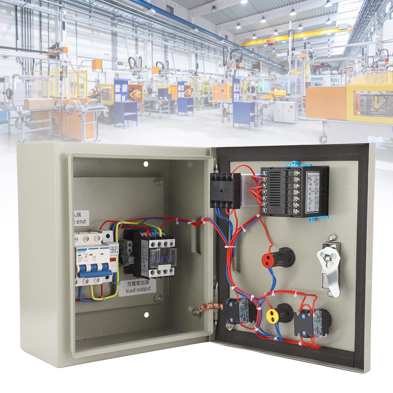 Omabeta Caja de Control de Temperatura Termostato Digital de 7,5 KW de Alta Precisión para Horno Infrarrojo Acero Inoxidable 0 a 400 ℃