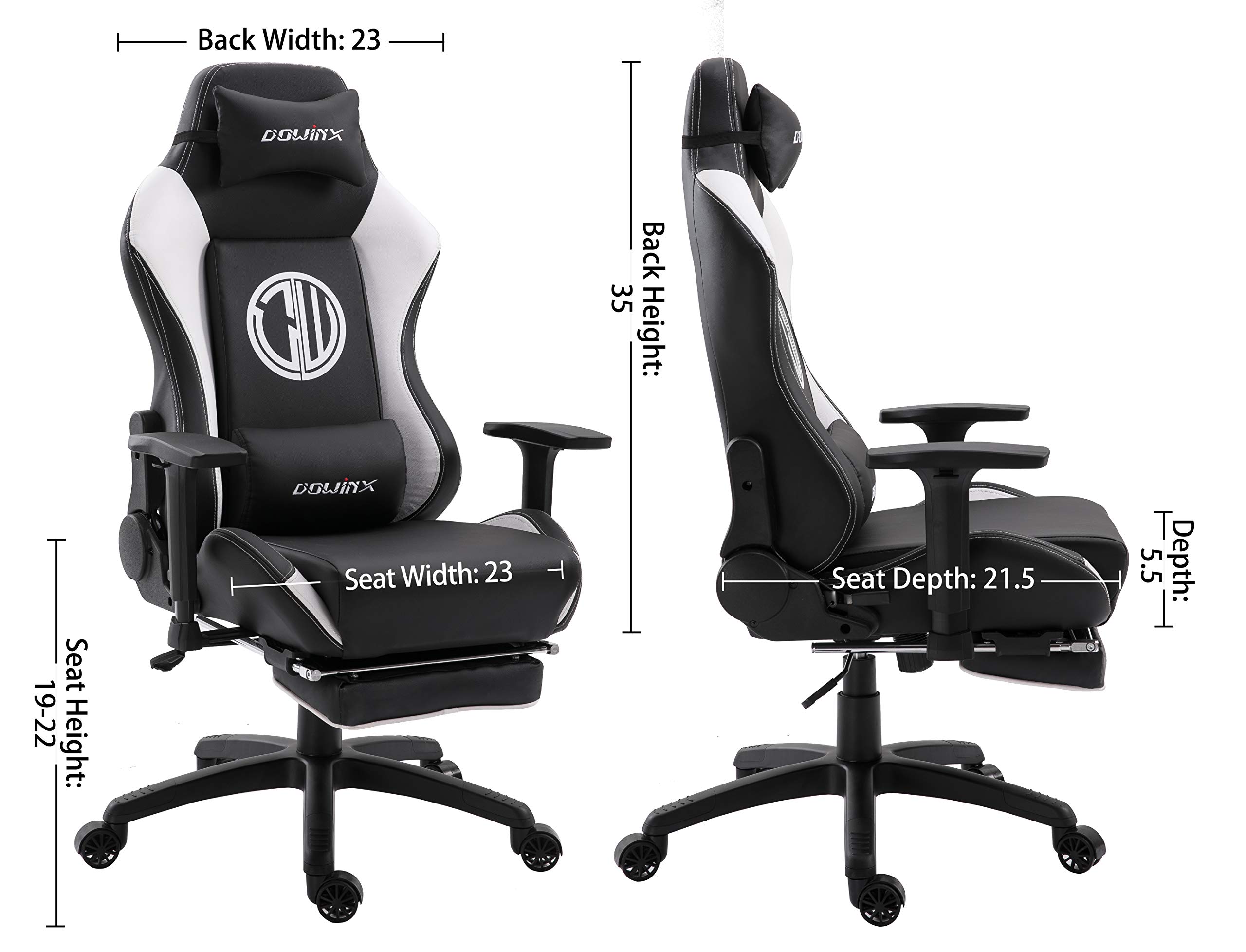 Dowinx Gaming Chair, Computer Chair PC Chair With Massage