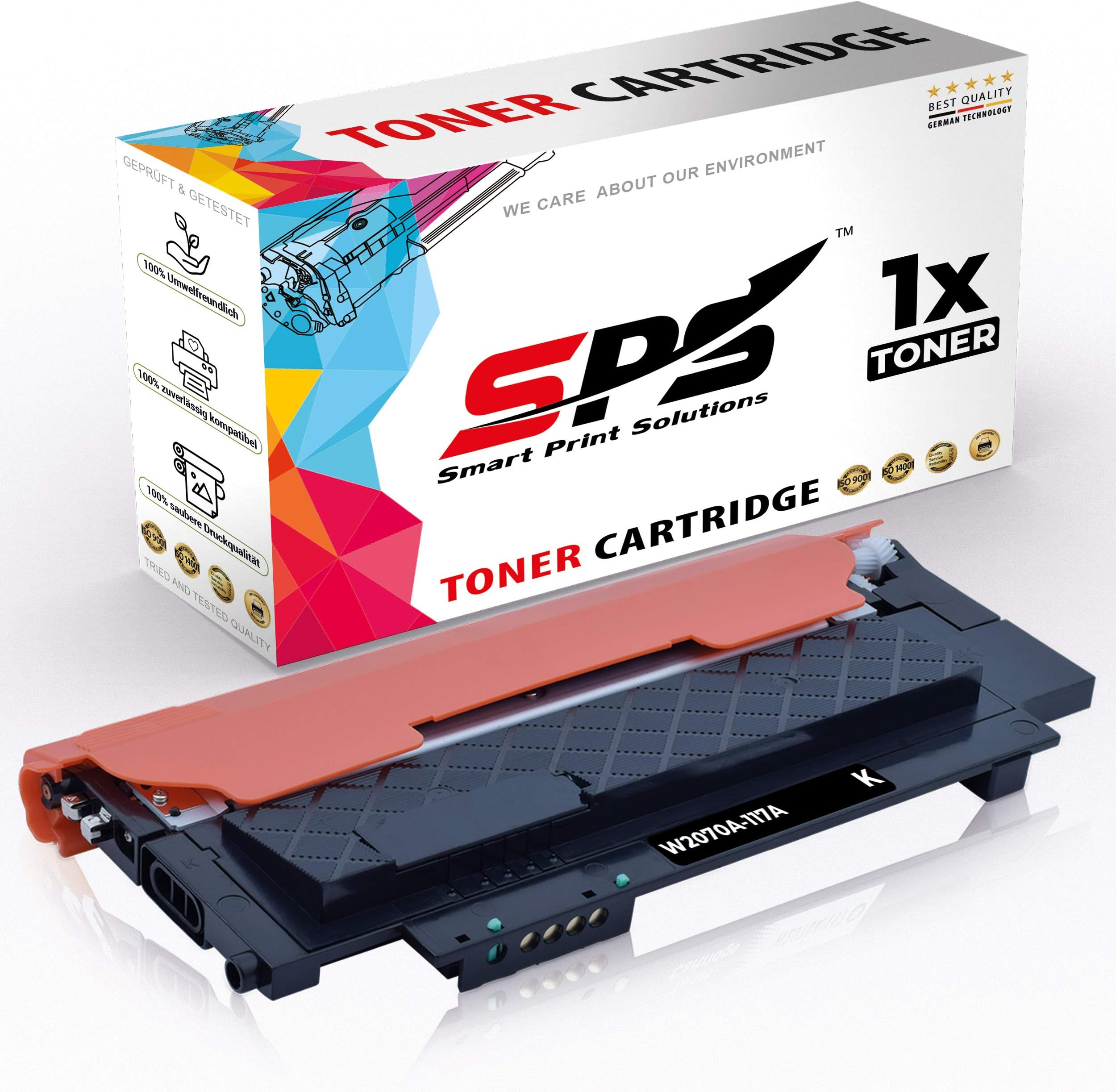 Smart Print Solutions 1x SPS Toner compatible for HP W2070A 117A BK | Black | Color Laser 150a 150nw MFP 178nw 178nwg 179fng 179fnw 179fwg | 1000 Pages Yield