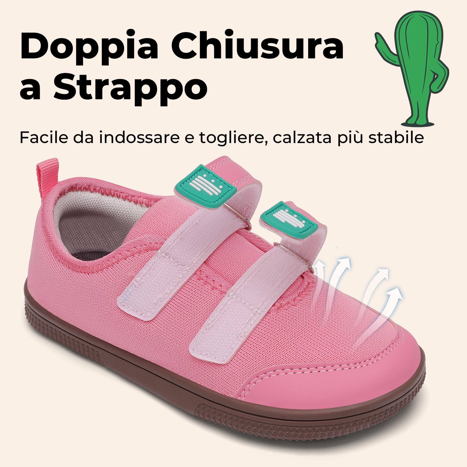 SAGUARO Scarpe Barefoot Bambini Leggere Sneakers Minimaliste con Punta Larga e Suola Zero Drop,Gr.25-35