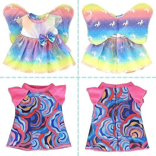 Miniatura 2 de SOTOGO Ropa de muñeca de 16 piezas para muñecas Alive Baby Doll Clothing Fits 13, 14, 14.5 pulgadas, ropa y accesorios para muñecas americanas