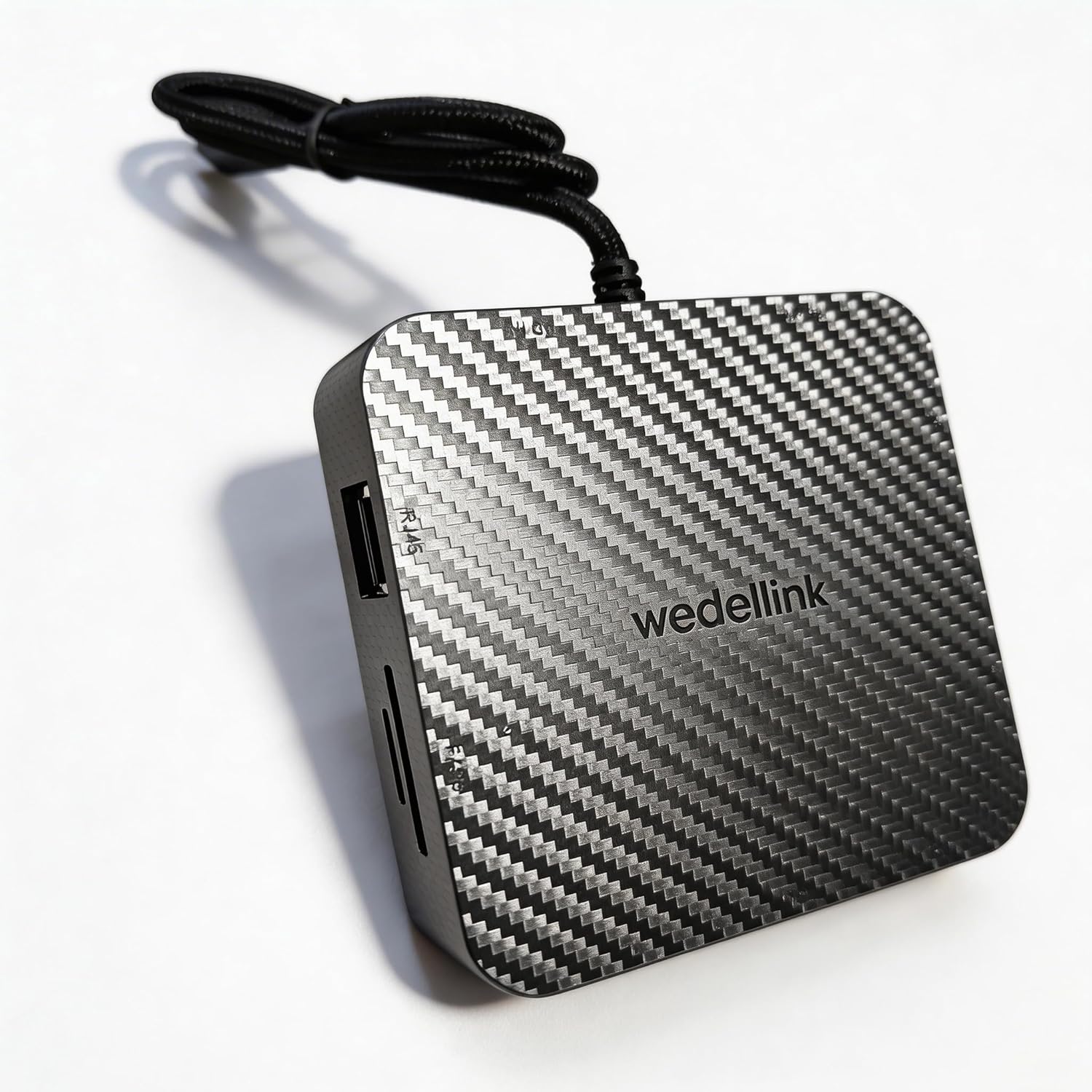 Docking Station 11 in 1 with SD/TF, USB 3.0/5Gbps, RJ45 Ethernet Ports,100W PD, Audio jack,Support Triple or Dual Monitor 4K (2 DP+HDTV),for Dell HP Lenovo Surface MacBook Laptop-Carbon fiber patterns