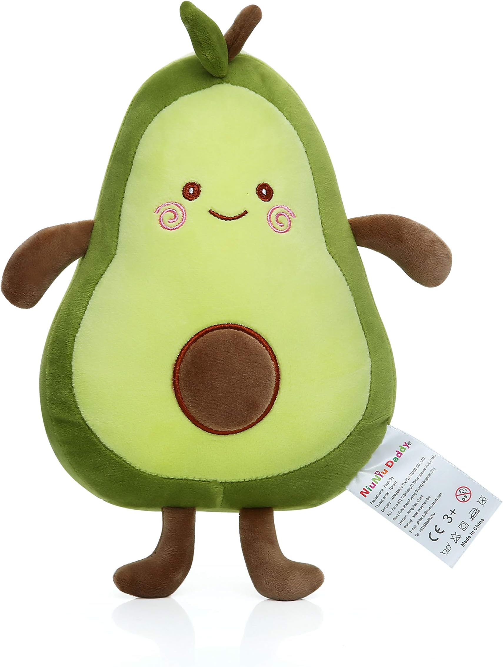 Niuniu Daddy 12 inch Avocado Food Plush Toys Shaped Fruit Series Cute Kawaii Stuffed Soft Pillow