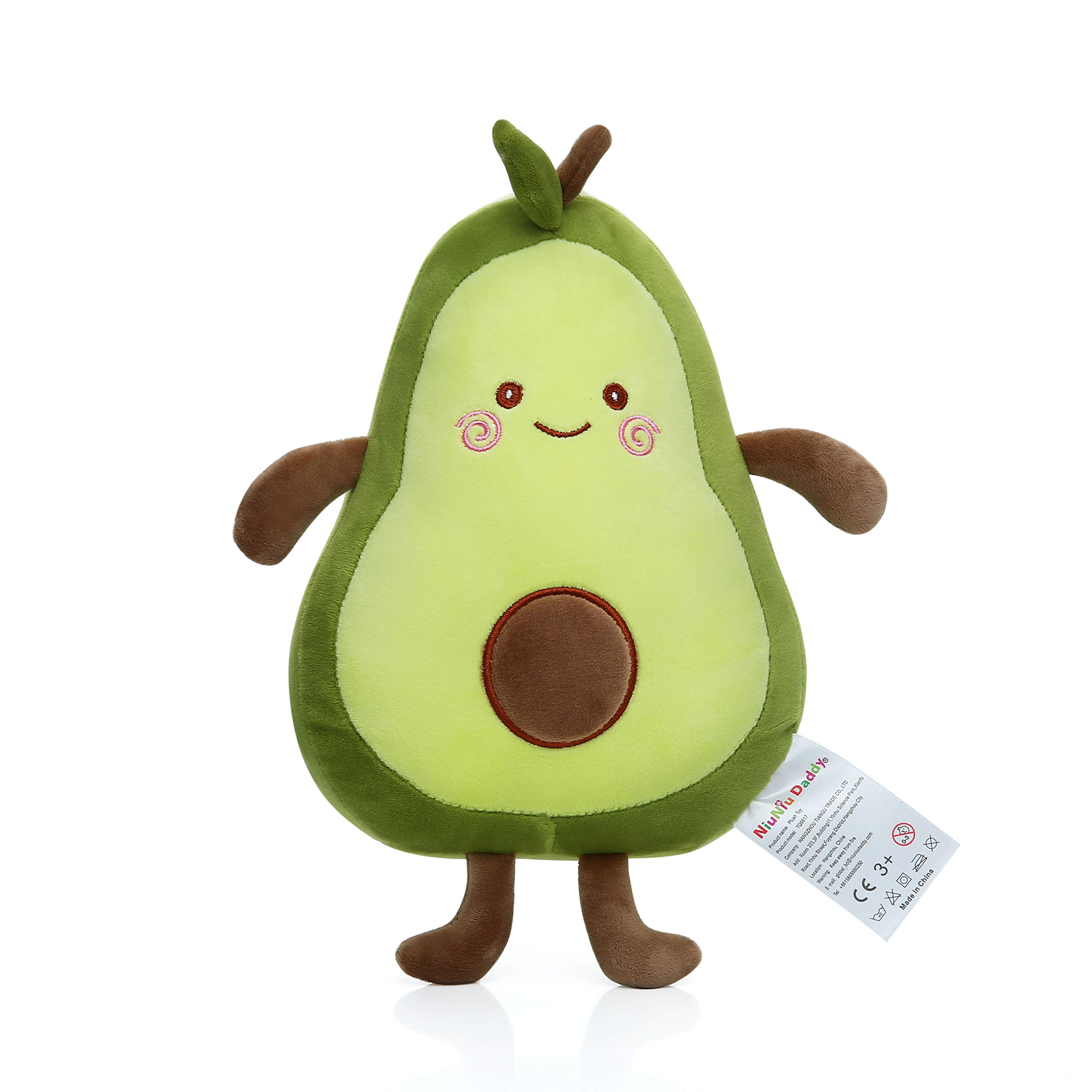 Niuniu Daddy 12 inch Avocado Food Plush Toys Shaped Fruit Series Cute Kawaii Stuffed Soft Pillow