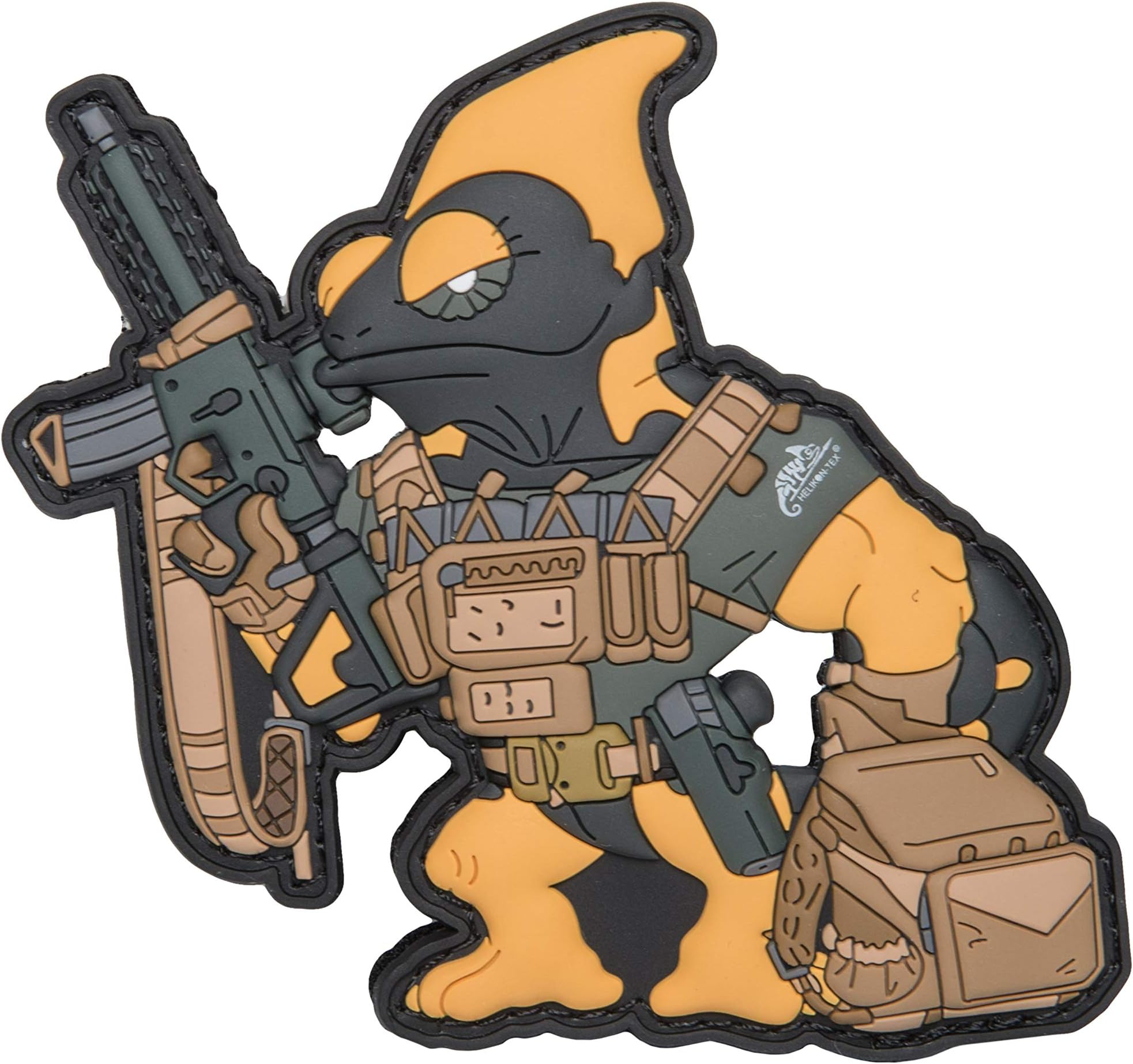 Patchlab CHAMELEON FIREARM INSTRUCTOR PATCH - PVC BLACK/YELLOW