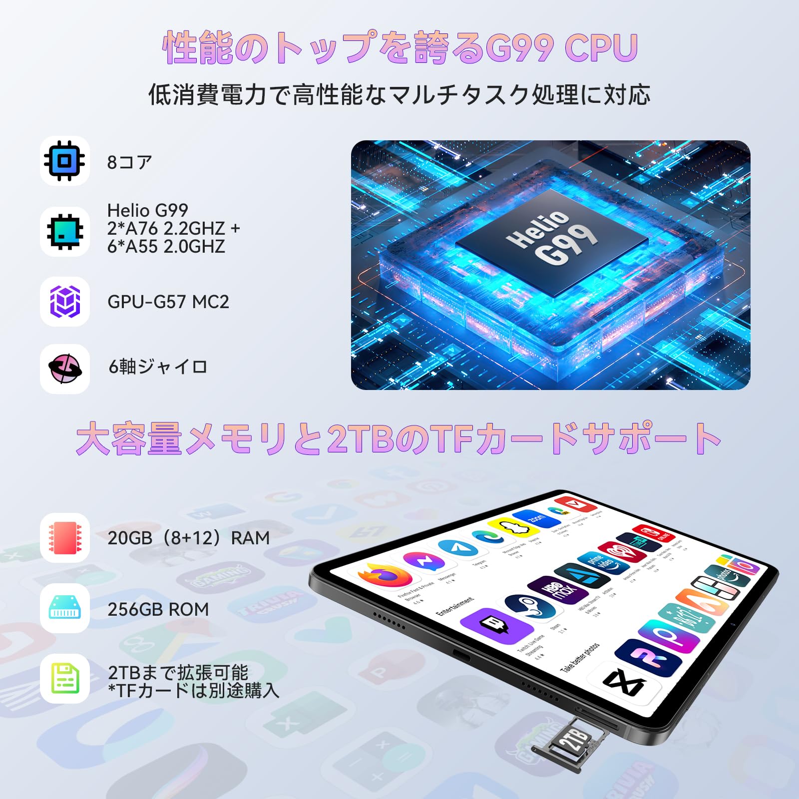 Amazon.co.jp: Widevine L1対応 タブレット 12インチ、Headwolf