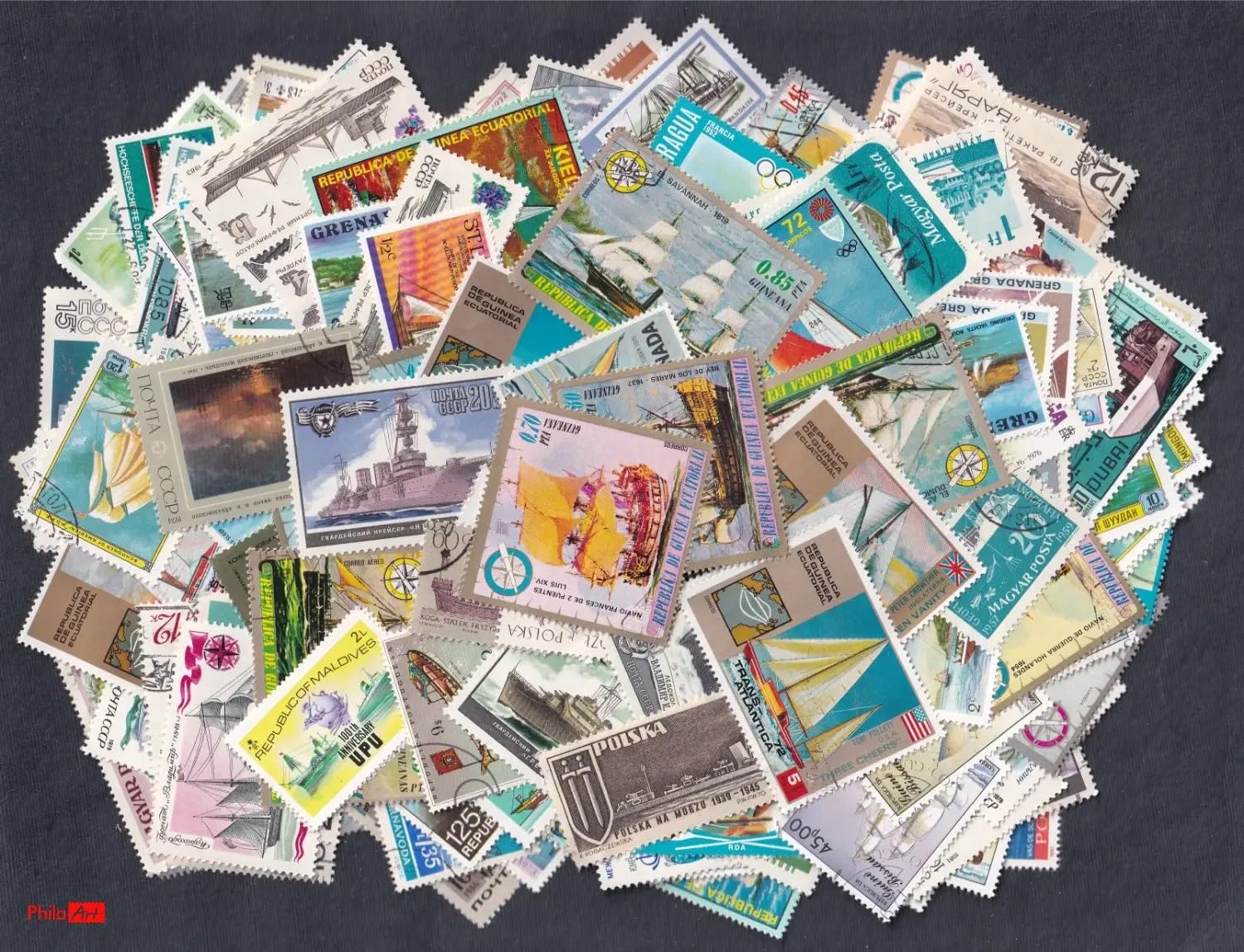 Ship Stamps Collection – 200 Different Stamps | Maritime Philately Pack-image-6
