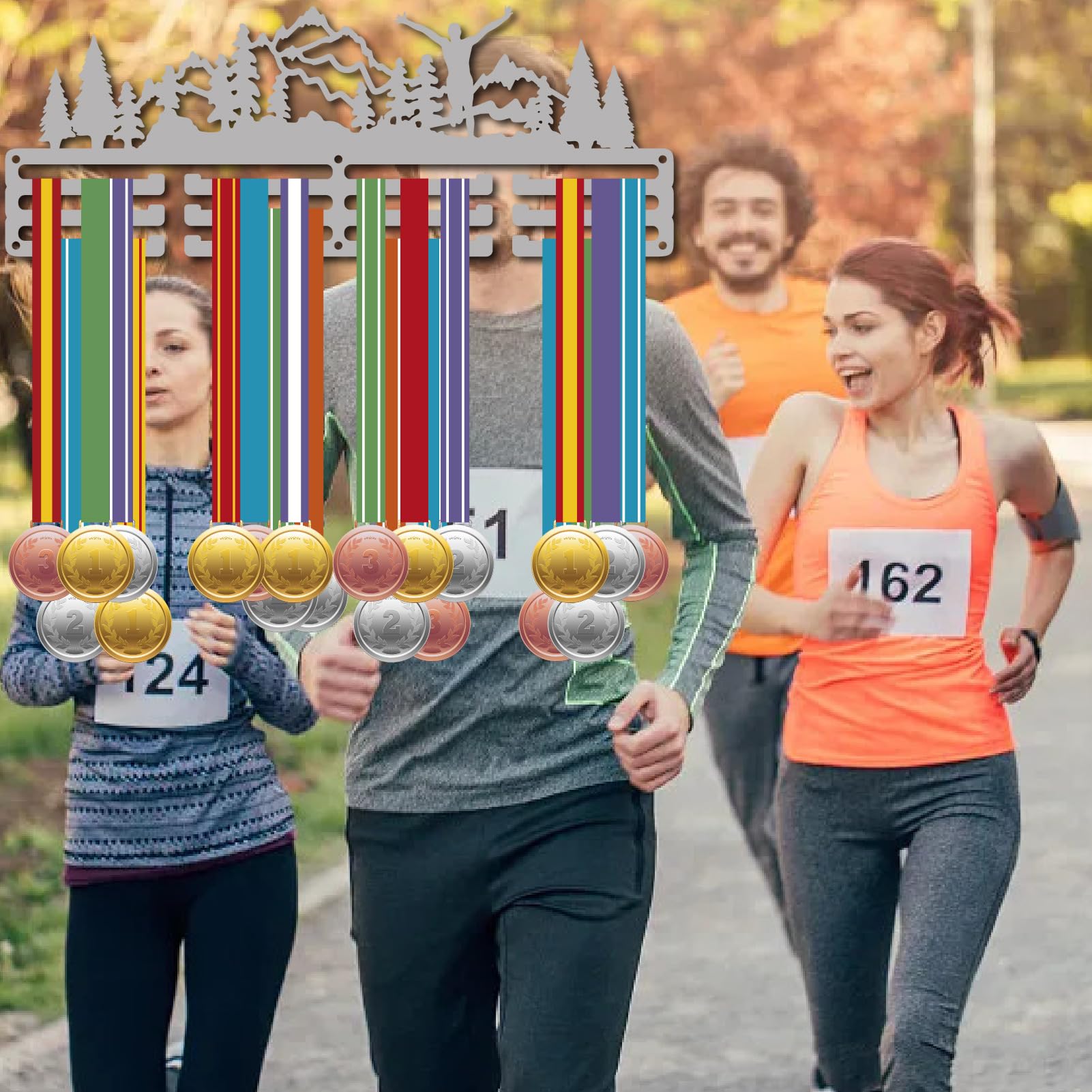 Ski Holder CREATCABIN Ski Medal Holder Display Medal Hanger Medal Wall ...