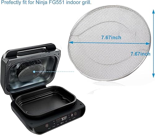 Miniatura 2 de Protector de salpicaduras de repuesto para freidora de aire Ninja Foodi FG551, reutilizable, 6 en 1, accesorios de protección contra salpicaduras