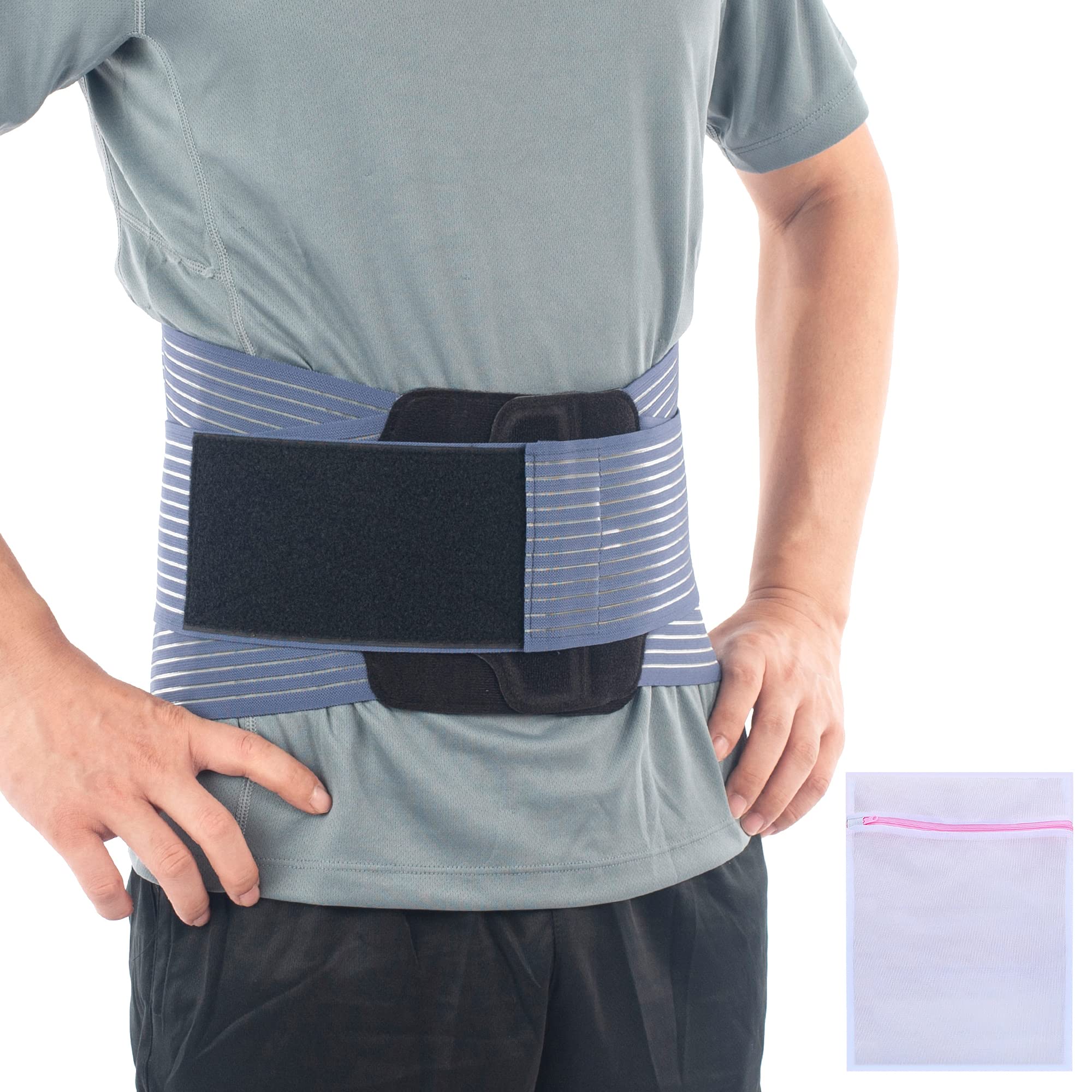 Buy 360 Lower Back Brace Adjustable Belt Lumbar Support with Metal