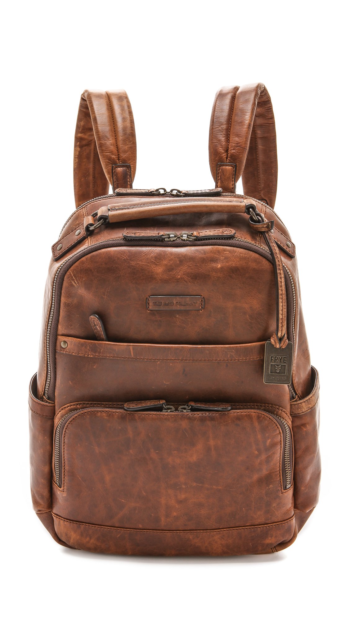 Logan Backpack Backpack Cognac Antique Pull Up One Size