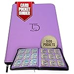 TopDeck 500 Card Binder Pro, Purple, Leather, Nostalgic Elegance