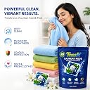 Tossit 5-in-1 Laundry Pods Fresh Bloom | Stain Fighter, Fabric Softener & Colour Protection | 1 Pod = 1 Wash for 6-8kg Loads | Top & Front Load (Aqua Fresh, Pack of 2) gallery image