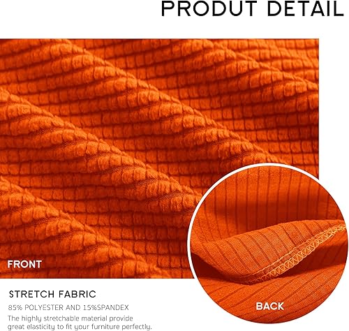 Vista 24 de Hokway Funda elástica protectora deslizante para cojines/sofá Negro