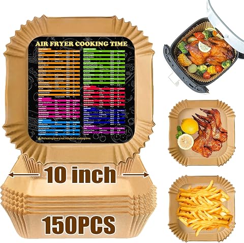 Air Fryer Liners 10 Inch, Square Airfryer Liners Large Ai...