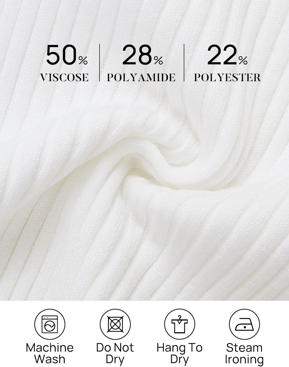 ZESICA Women's 2025 Fall Long Sleeve Turtleneck T Shirt Ribbed Knit Sweater Slim Fit Basic Casual Tee Tops - Image 7