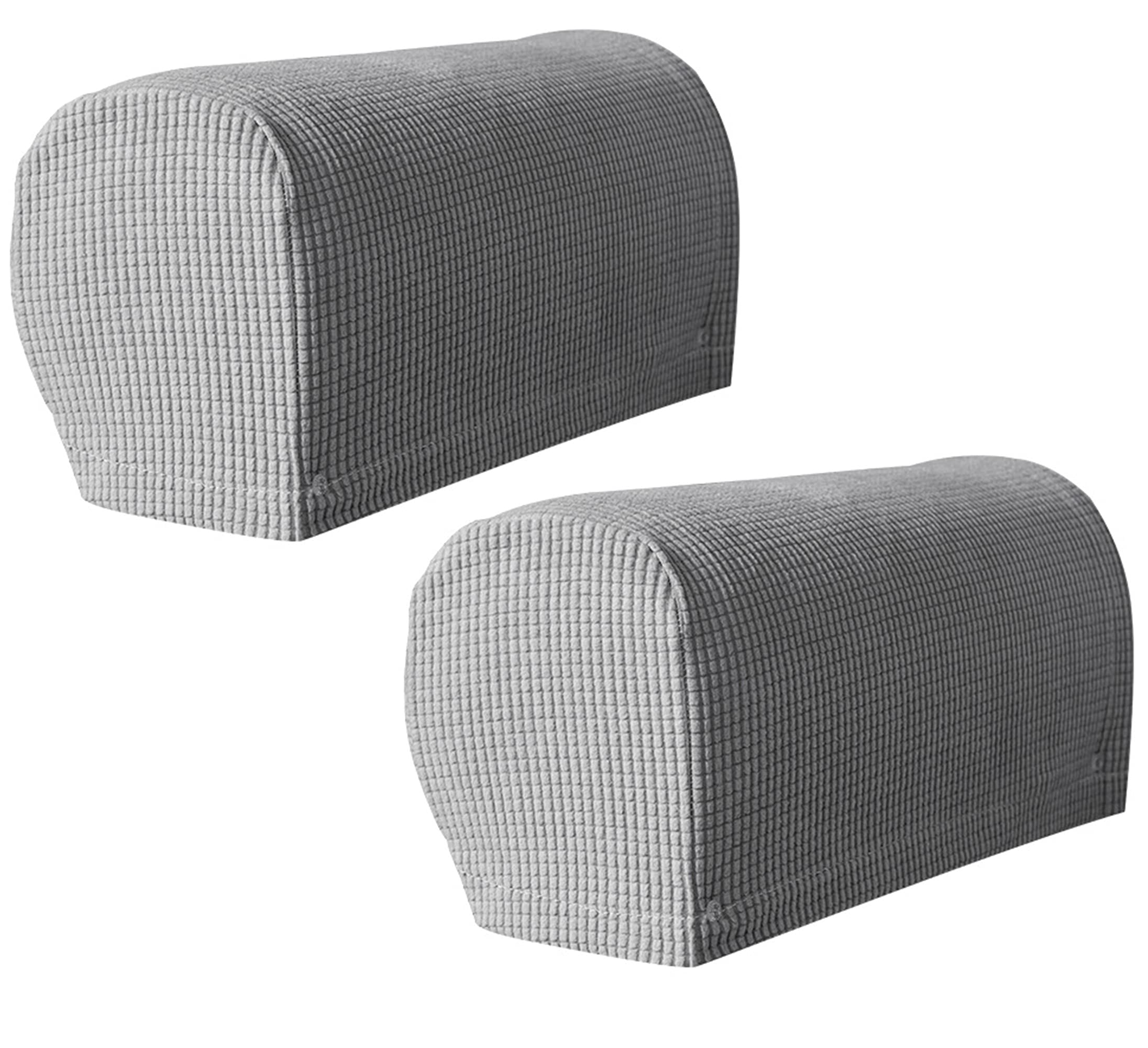 Hruile Sofa Armrest Cover Set of 2 Stretch Armchair Non-Slip Spandex Polyester Couch Chair Arm Protectors Protector Slipcovers for Chair Sofa Couches Recliner,Grey