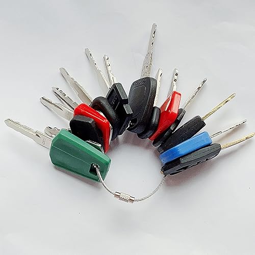 Miniatura 3 de Juego de llaves de encendido de equipo pesado de 21 llaves compatible con Volvo John Deere Bobcat Caterpillar Komatsu llave de excavadora equipo