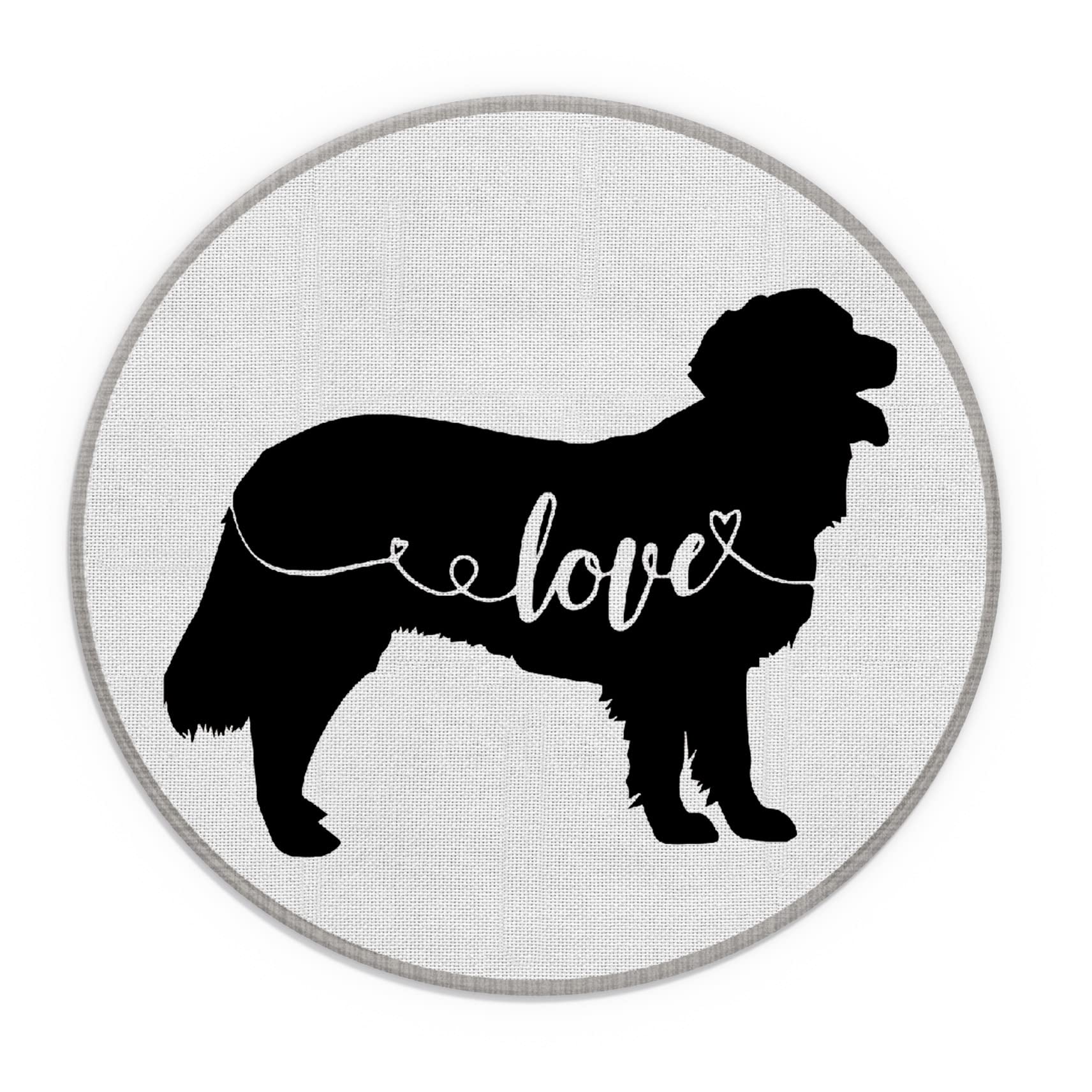 Photo 1 of Golden Retriever Waterproof Small Round Mouse Pad 7.9 x 7.9 Inch, Non-Slip Rubber Base Decorative Gaming Mouse pad for Office Home Desk Decor, Dog Lover Gifts, Gifts for Newlyweds, Wedding