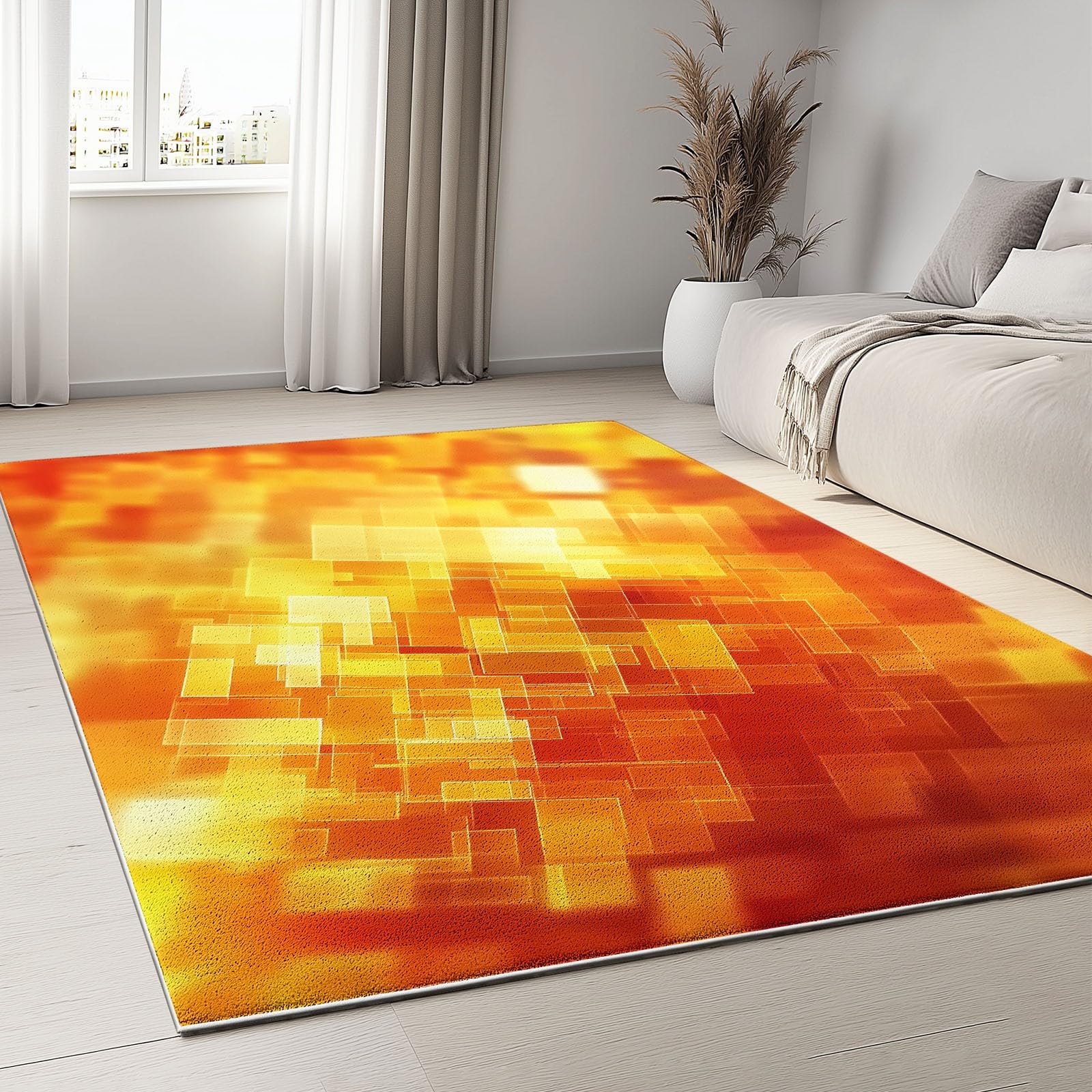 Tapis antidérapant et lavable en machine pour grand salon moderne 160x230