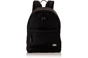 Lacoste Men's Solid Canvas Backpack