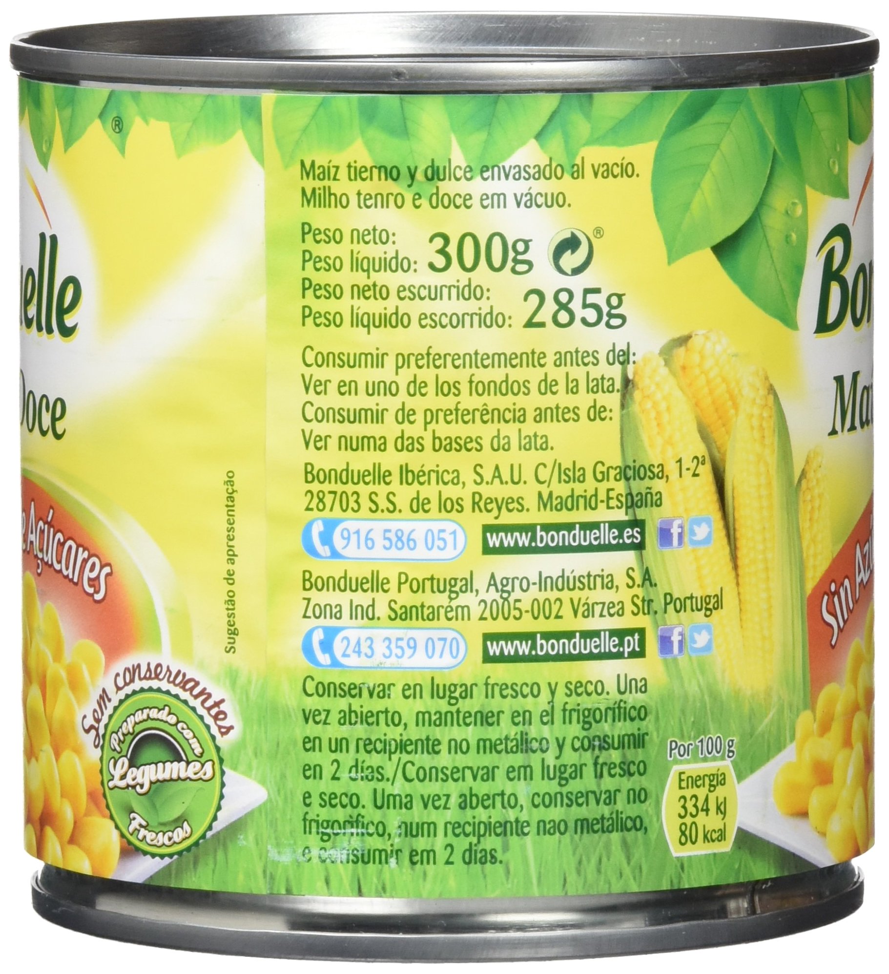 Bonduelle - Maiz Dulce - 300 g - [Pack de 12]